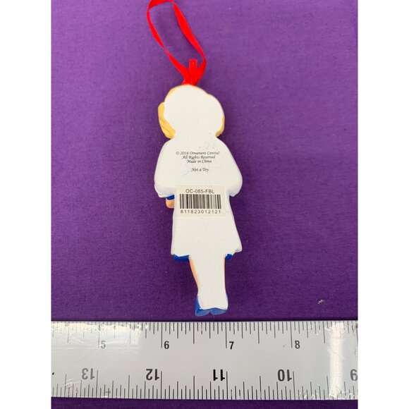 2016 Ornament Central Female Pharmacist Blonde Girl Woman Christmas Tree Hanger - Picture 4 of 8